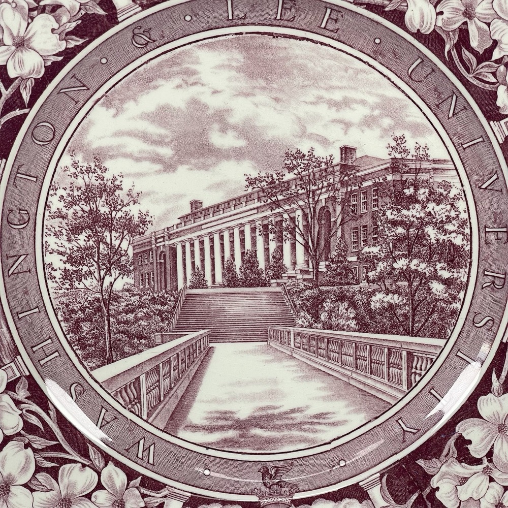 Vintage 1949 Wedgwood Washington & Lee University Doremus Gymnasium Plate 10.75" - Picture 2 of 9